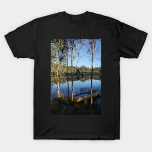 Reflections at the dam at Magpie Springs - Adelaide Hills Wine Region - Fleurieu Peninsula - South Australia T-Shirt